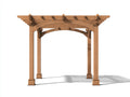 Pergola da giardino-Legno-360x280x260 cm-Marrone chiaro-Classico ad arco