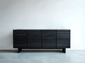 Mobile ingresso-legno-metallo-235x43x77 cm-nero-stile moderno minimal luxury